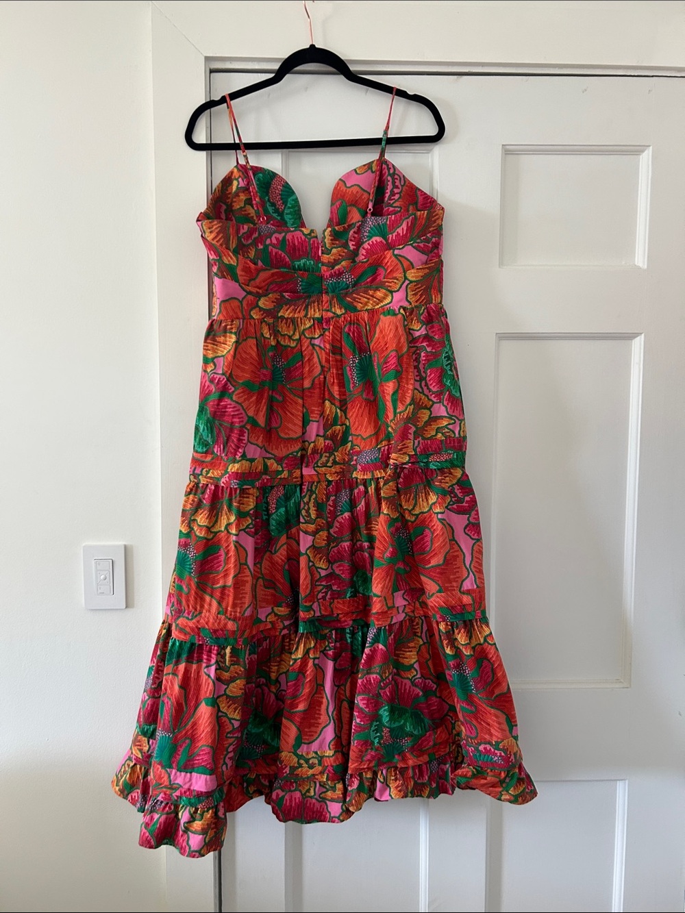 FARM RIO Beaded Spring Sleeveless Midi Dress - Picture 6 of 11